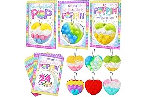 Valentines Day Gifts for Kids-24 Pack Lovely Dinosaur Valentine Cards with 3D...