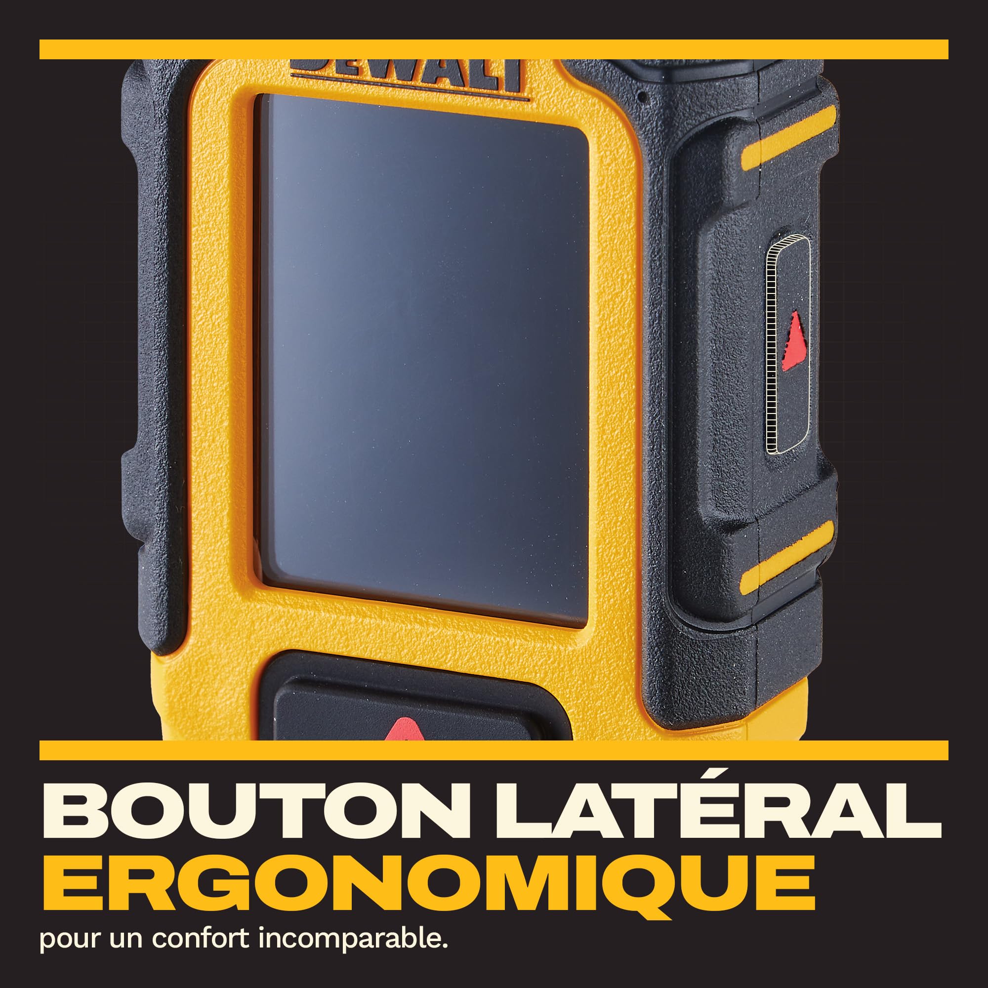 DEWALT Télémètre Laser 60 m avec Batterie Lithium Rechargeable, DWHT78200-XJ