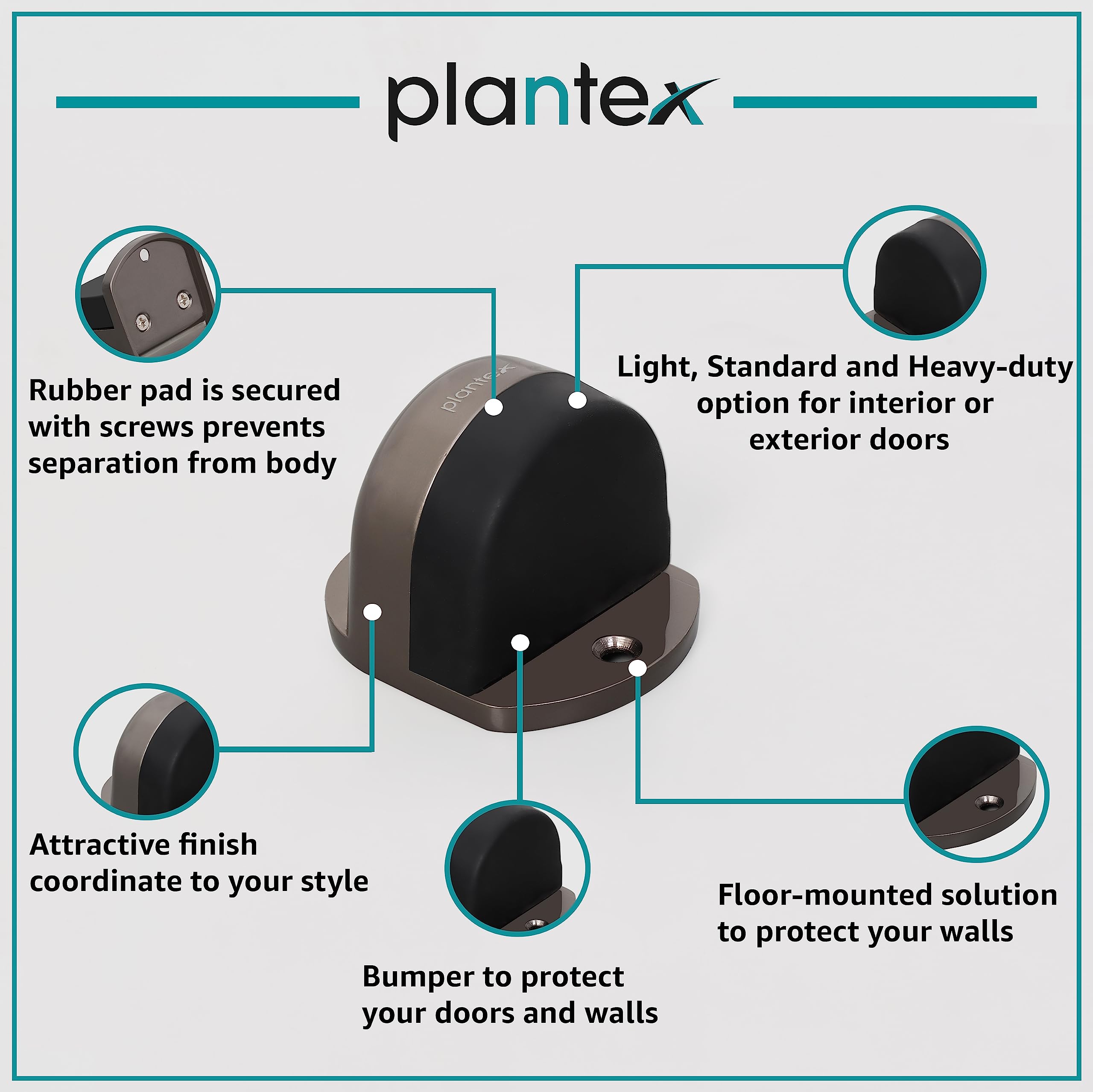 Plantex Door Buffer - Sound Dampening & Floor Protection -4