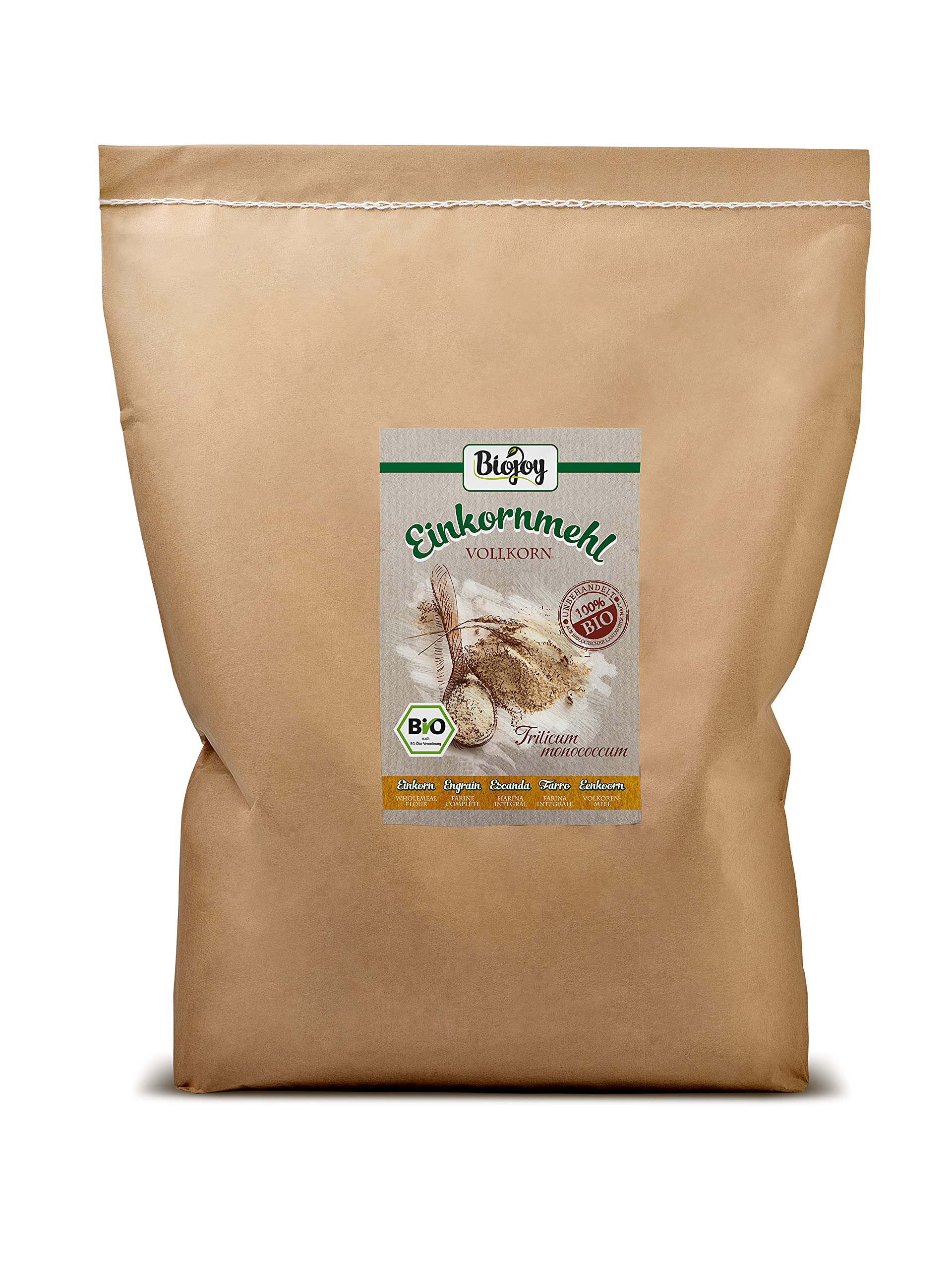 Biojoy Harina de Escanda Integral Ecológica (5 kg), Granos de Escanda molidas (Triticum monococcum) — view 9