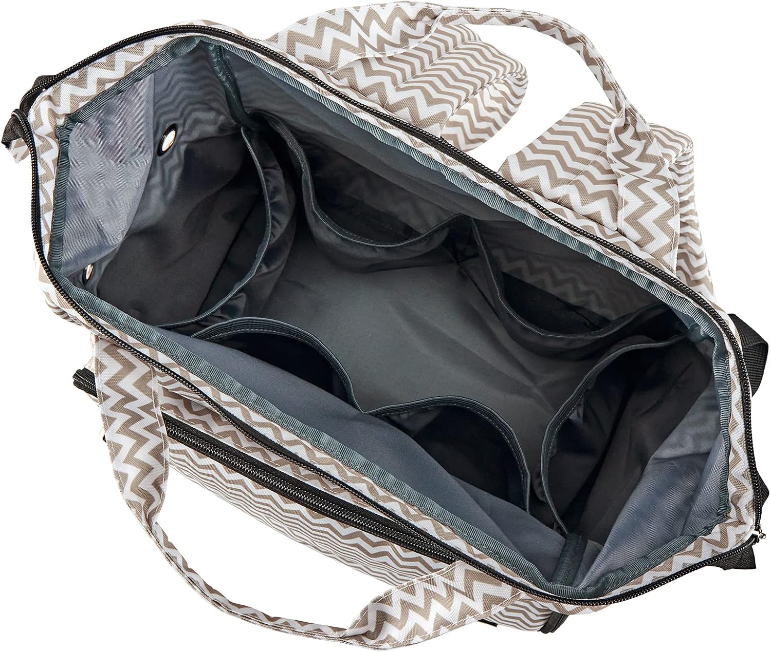 HOMEST Crochet Bag Organizer, Large Capacity Yarn Storage, Knitting Bag for Carrying Projects, Crocheting Hooks, Suppliers, Needles and Accessories, Ripple