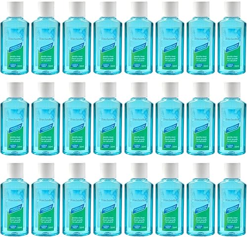 Enjuague bucal portátil de tamaño de viaje refrescante menta para un aliento fresco, ideal para AirBnB, spas, hoteles también, 1.2fl oz1.2 oz (juego