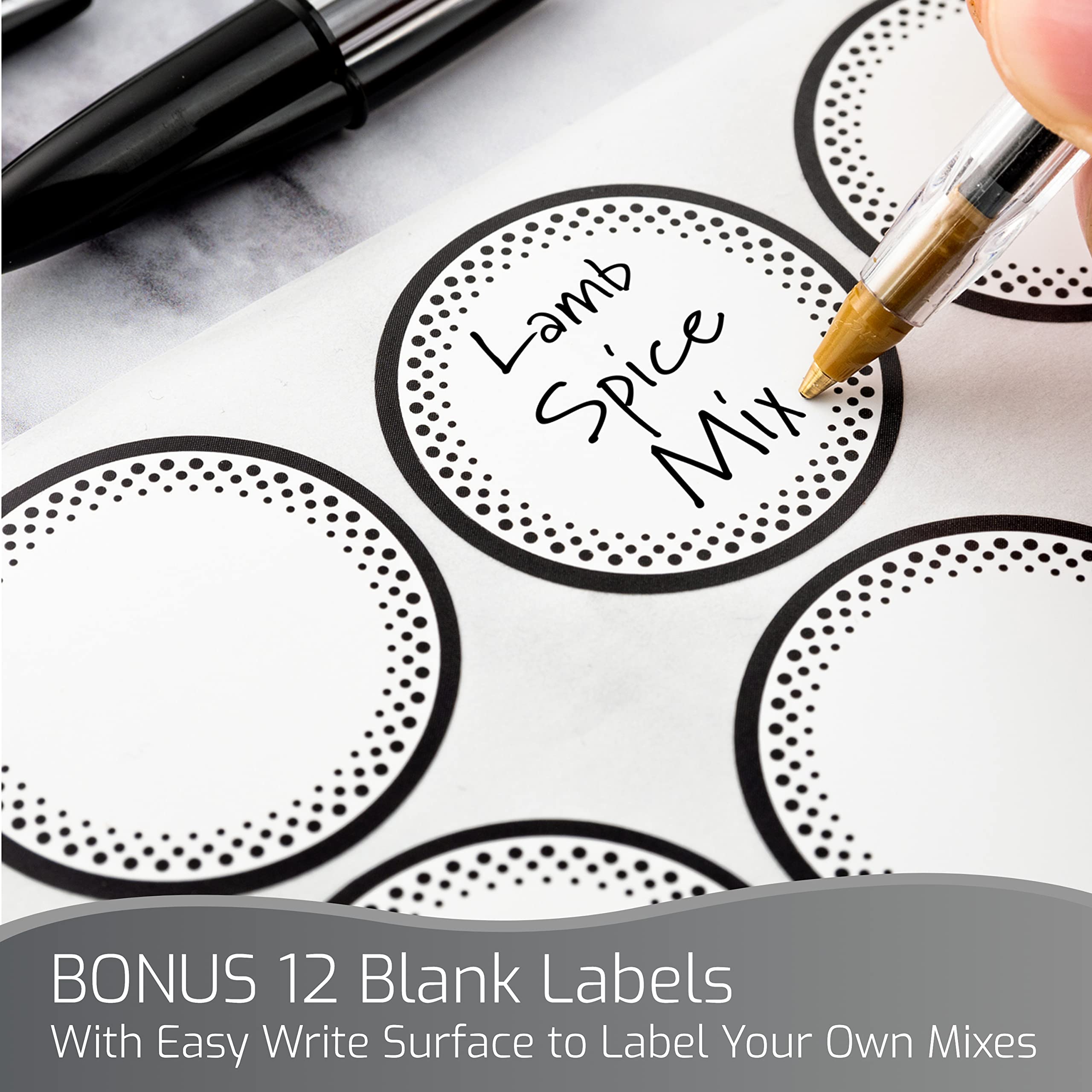 Buy Innoveem Spice Jar Labels 72 Spice Labels for Small Jars with