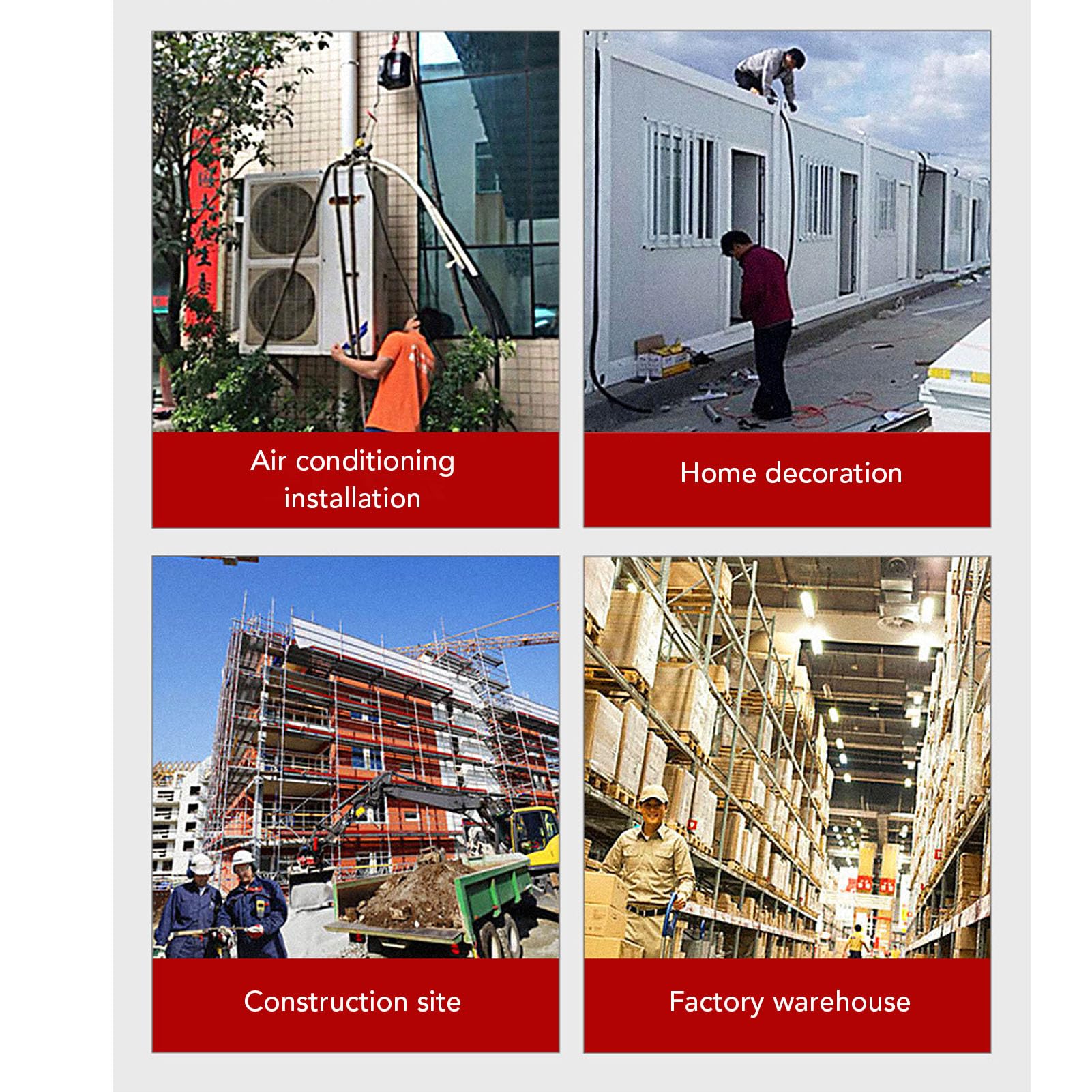 Electric Hoist Winch, 1100lbs 1500W Portable Electric Power Winch with Remote Control, Vertically & Horizontally Lift, Overload for Lifting Towing (US Plug 110V)