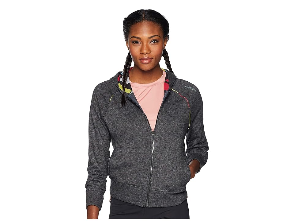 

Brooks Revival Hoodie (Heather Black/Multi Alpha) Women's Sweatshirt