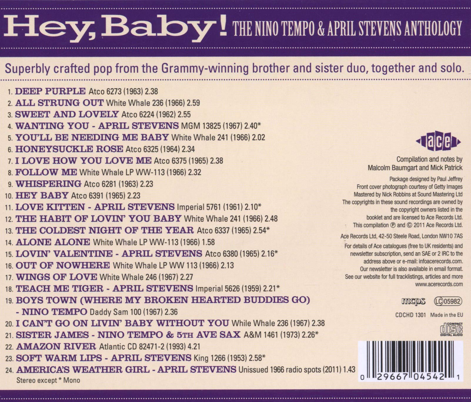 Hey Baby! The Nino Tempo & April Stevens Story