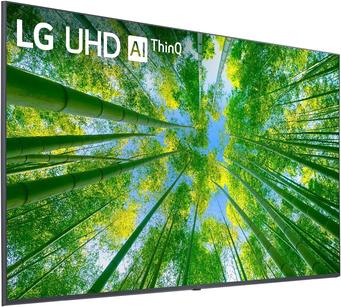 LG 55-Inch Class 4K 2160p Smart LED TV WebOS 22 Smart w/ThinQ AI HDR10 60Hz Refresh Rate TruMotion 120 + Free Wall Mount (No Stands) 55UQ8000AUB (Renewed)