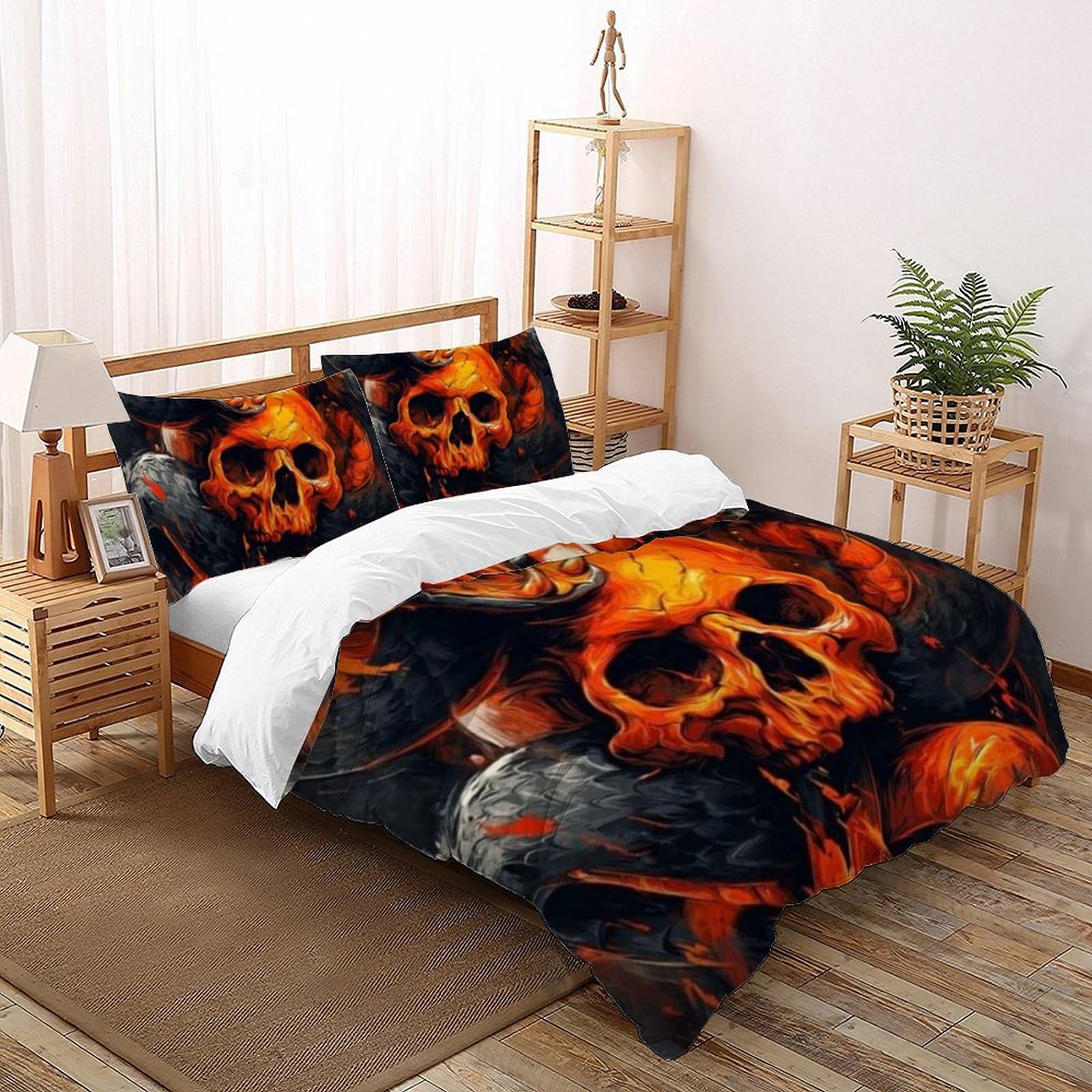 Parure de lit animaux feu python 3D pour créer une ambiance jungle dans la chambre