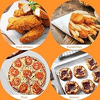 Vista 7 de Hojas de papel encerado blanco de 12 x 12 pulgadas, 100 forros para cestas de alimentos para sándwiches, hamburguesas, forros a prueba de grasa