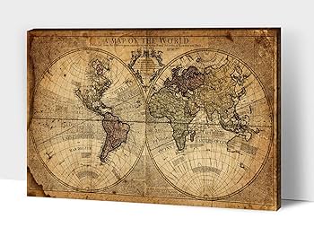 【新品・未使用】英国製 エッチングアート ヴィンテージ ホイルアート 地図 新品・未使用】英国製 エッチングアート ヴィンテージ ホイル