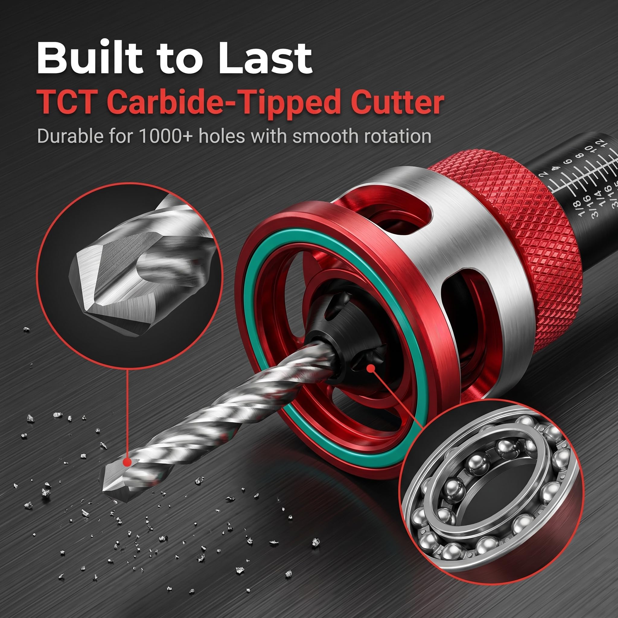 Countersink Drill Bit Set - 7 Piece Woodworking -4
