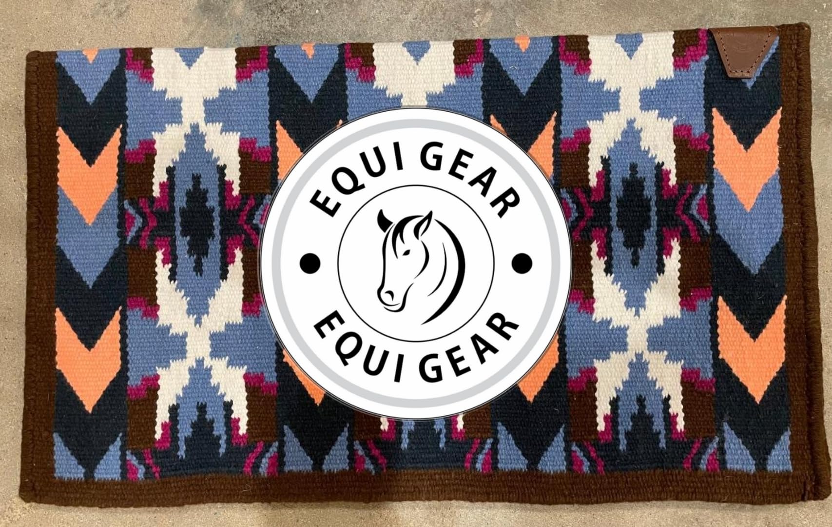 Horse Western Ranch Sottosella/Coperta da sella Western in lana neozelandese con imbottitura in lana con sensore Flex (personalizzazione disponibile) AD42 (34" x 32")