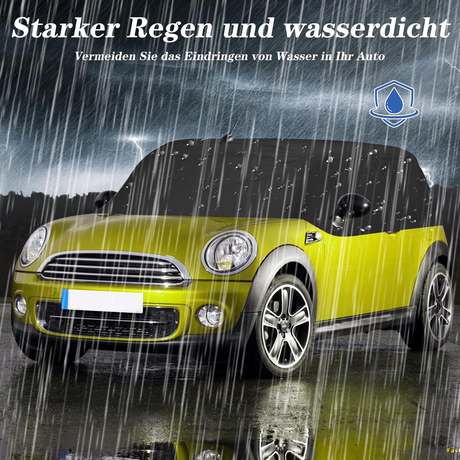 Halbgarage für BMW MINI Cabrio - Winddichte Abdeckung für alle Wetterbedingungen, UV-beständig