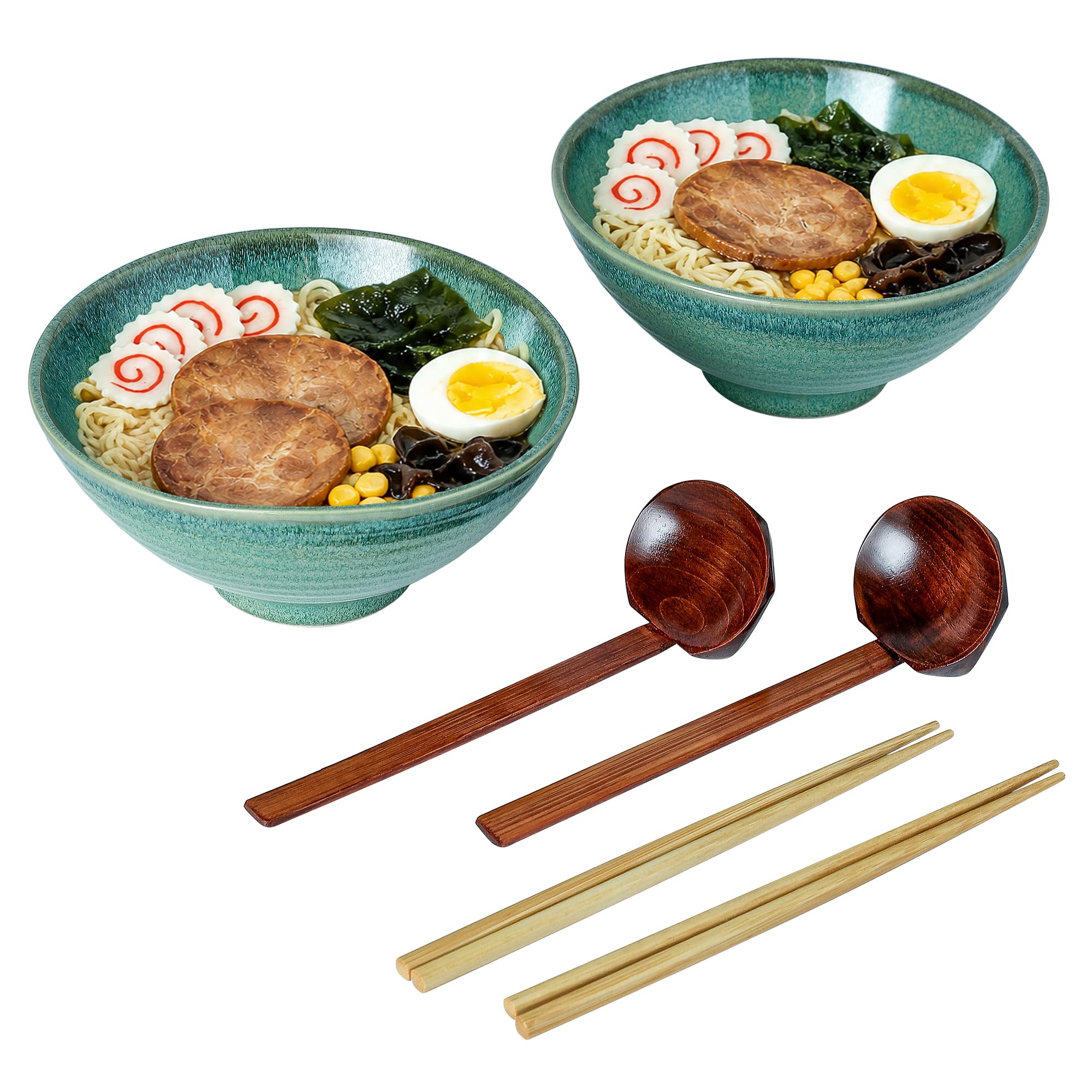 Suppenschalen, 2er Japanische Suppenschalen für Suppe, Ramen - 1100ml