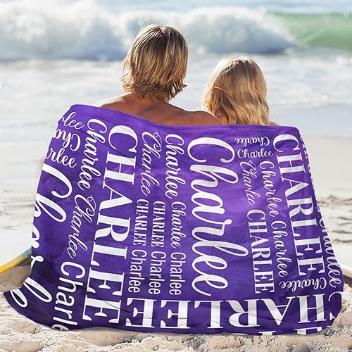 Miniatura 6 de Manta personalizada con nombre, mantas personalizadas de franela para adultos y niños