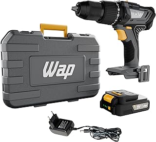 WAP Parafusadeira e Furadeira com Impacto à Bateria 1/2" 21V K21-ID03, com Maleta Organizadora, Torque 20 Níveis, Bivolt - Produto 6 mais recomendado com 4.7 estrelas