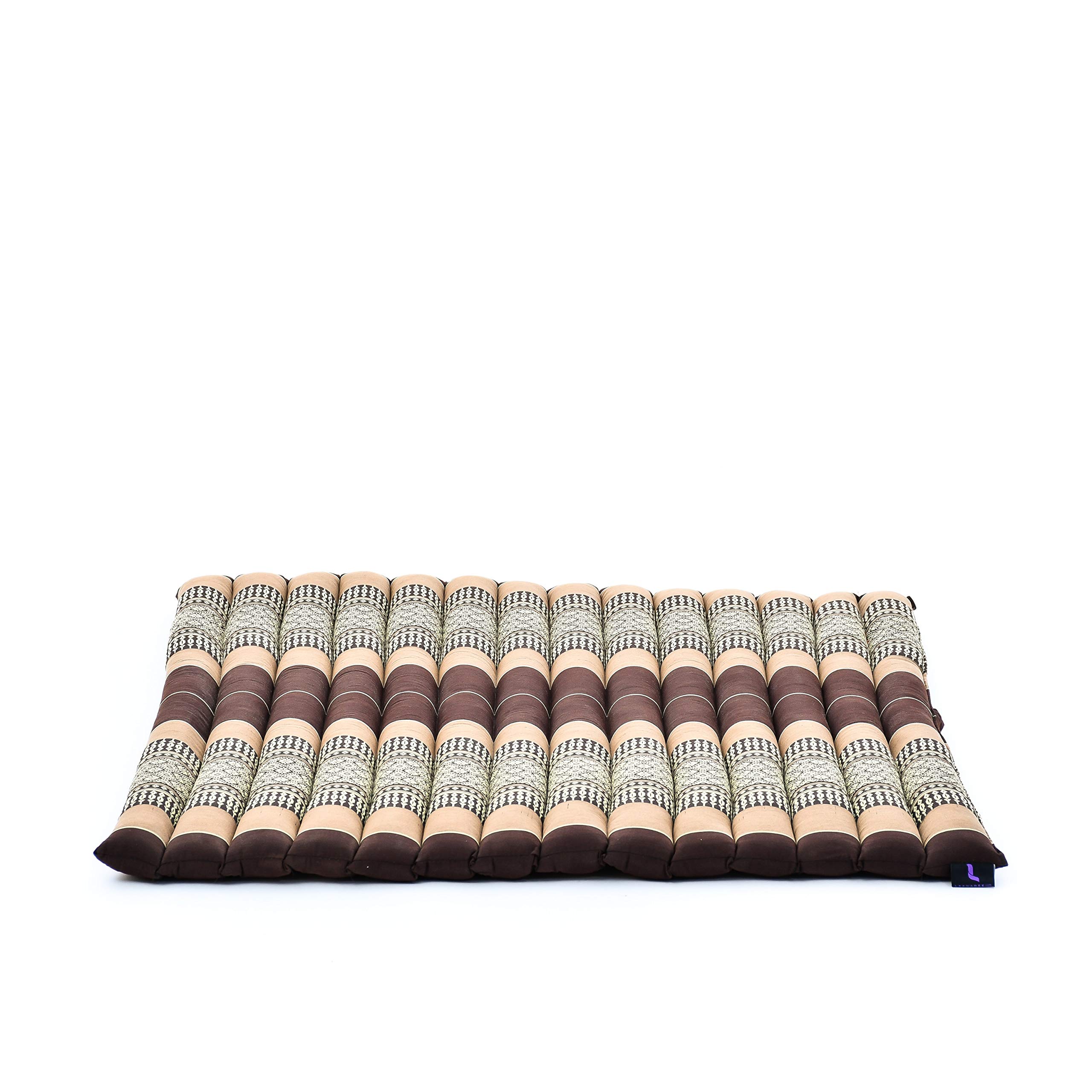 Leewadee Zabuton Seating Cushion – Square Floor Seat for Meditation Exercises, Light Yoga Mat Filled with Kapok