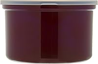 Vista 2 de Recipientes Carlisle de color liso, de forma redonda, con tapas, capacidad de 1,24cuarto de galón, Marrón, 6