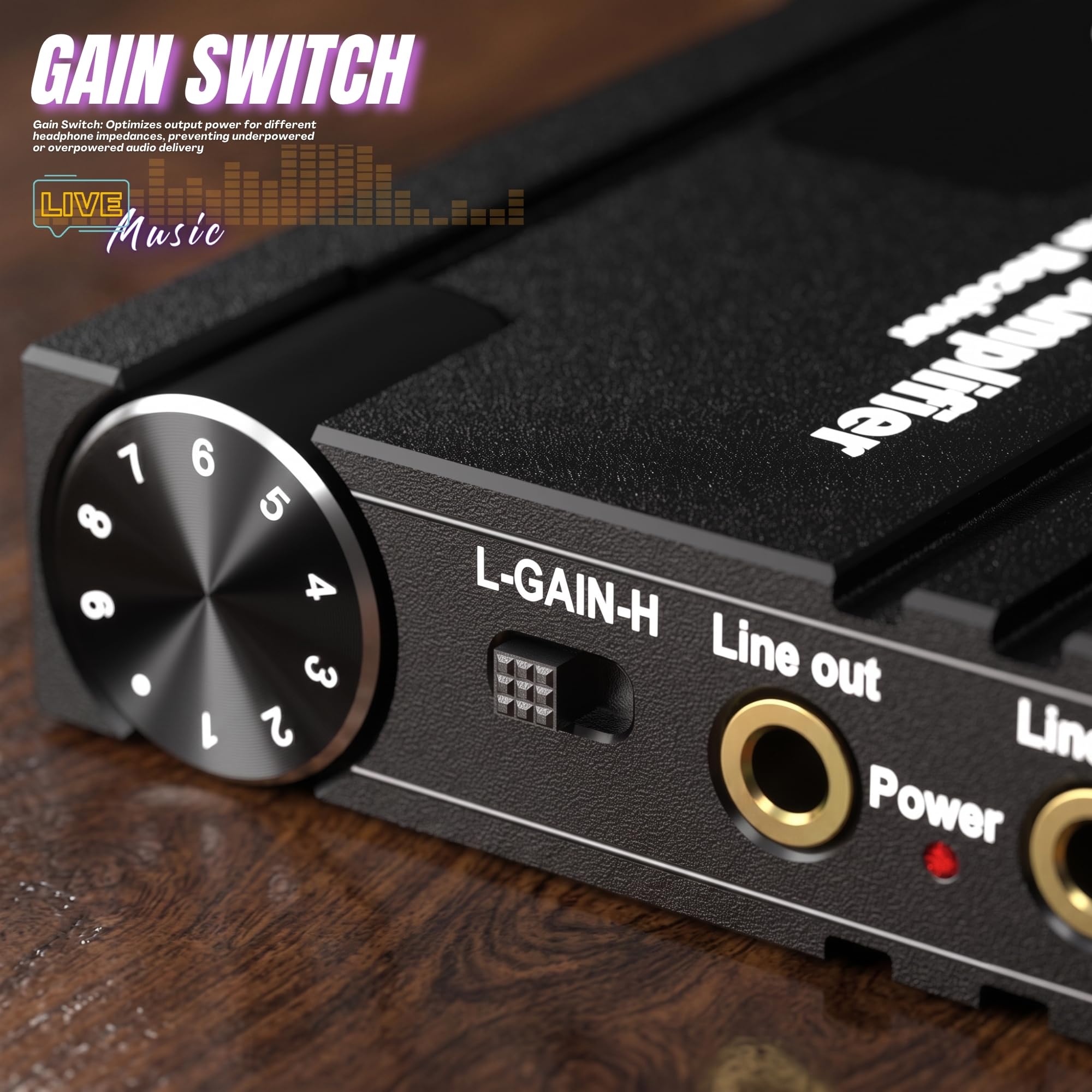 Amplificateur de casque HiFi 16-600Ω, prise jack 3,5 mm avec amplificateur