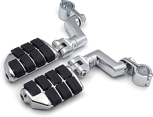 Miniatura 3 de XKH - Abrazaderas de autopista de 1 pulgada compatibles con V-STAR Roadstar KAWASAKI VULCAN cromadas B010WLAUJ2