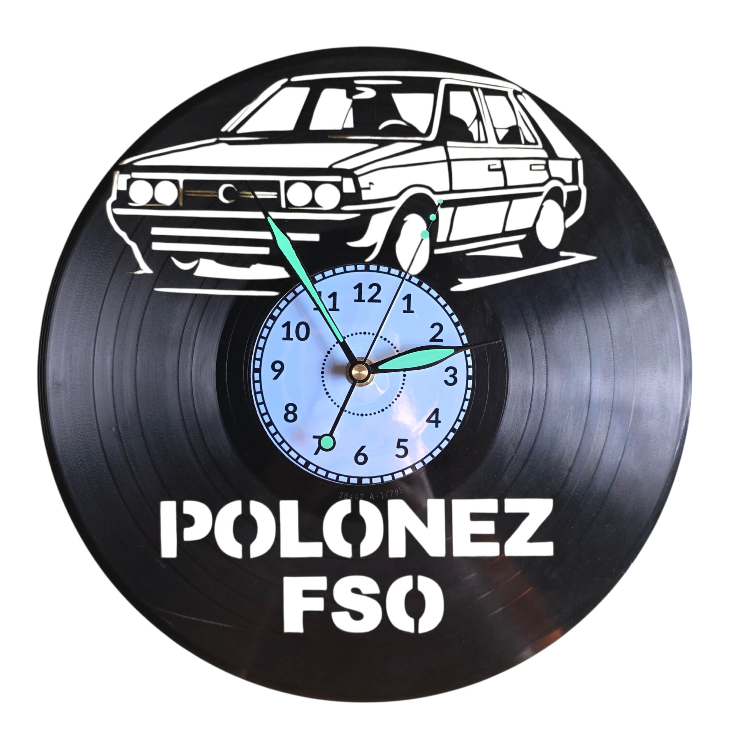 Horloge murale en vinyle Polonez FSO pendule rétro vintage voiture classique montre silencieuse