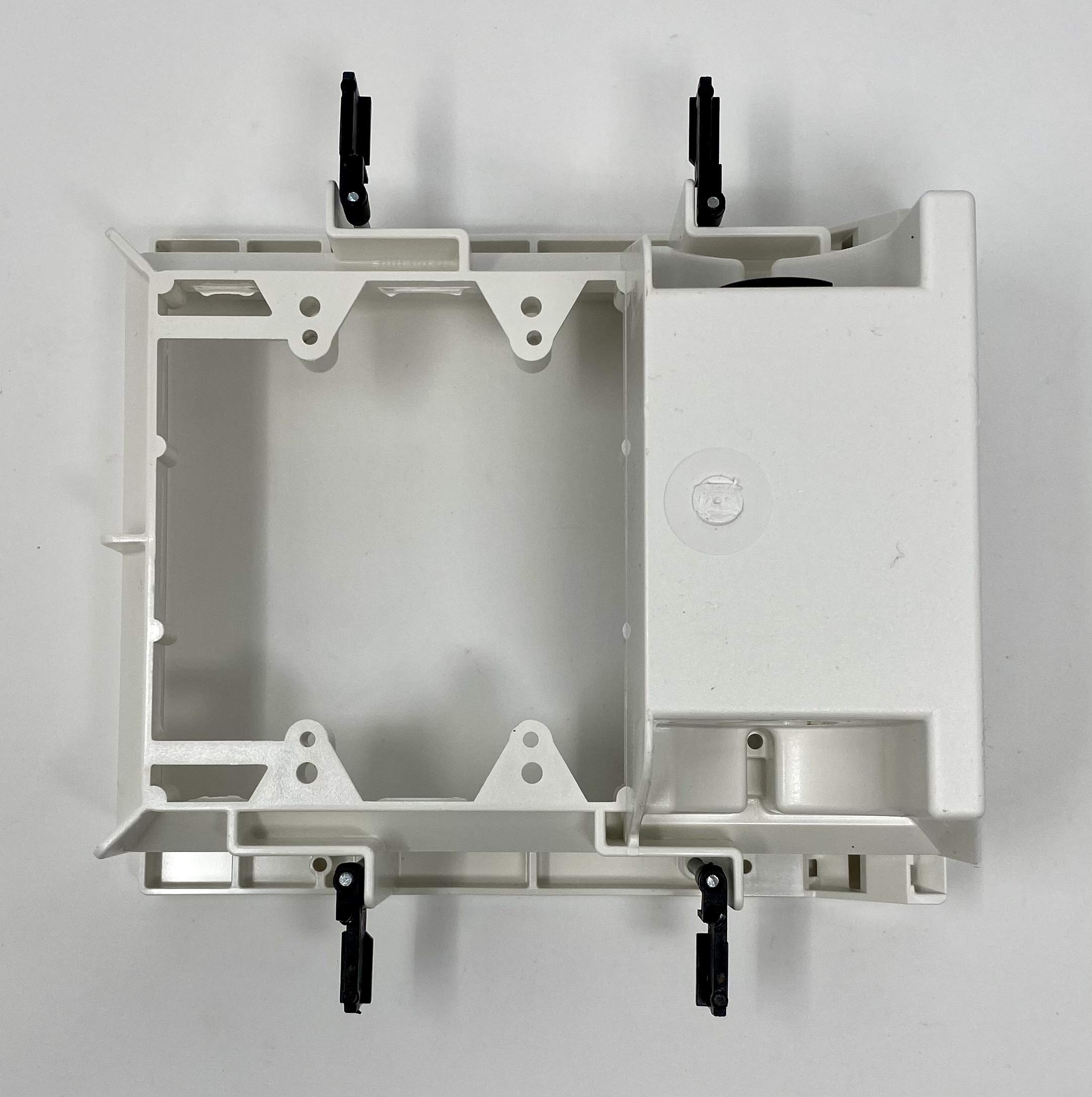RiteAV 3-Gang-Einbaubox, nicht metallisch, für Strom und Niederspannung, Weiß