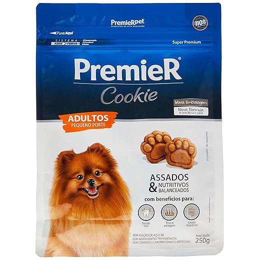 Premier Pet Petisco Premier Cookie Cães Adultos Pequenos 250G Raça Filhotes