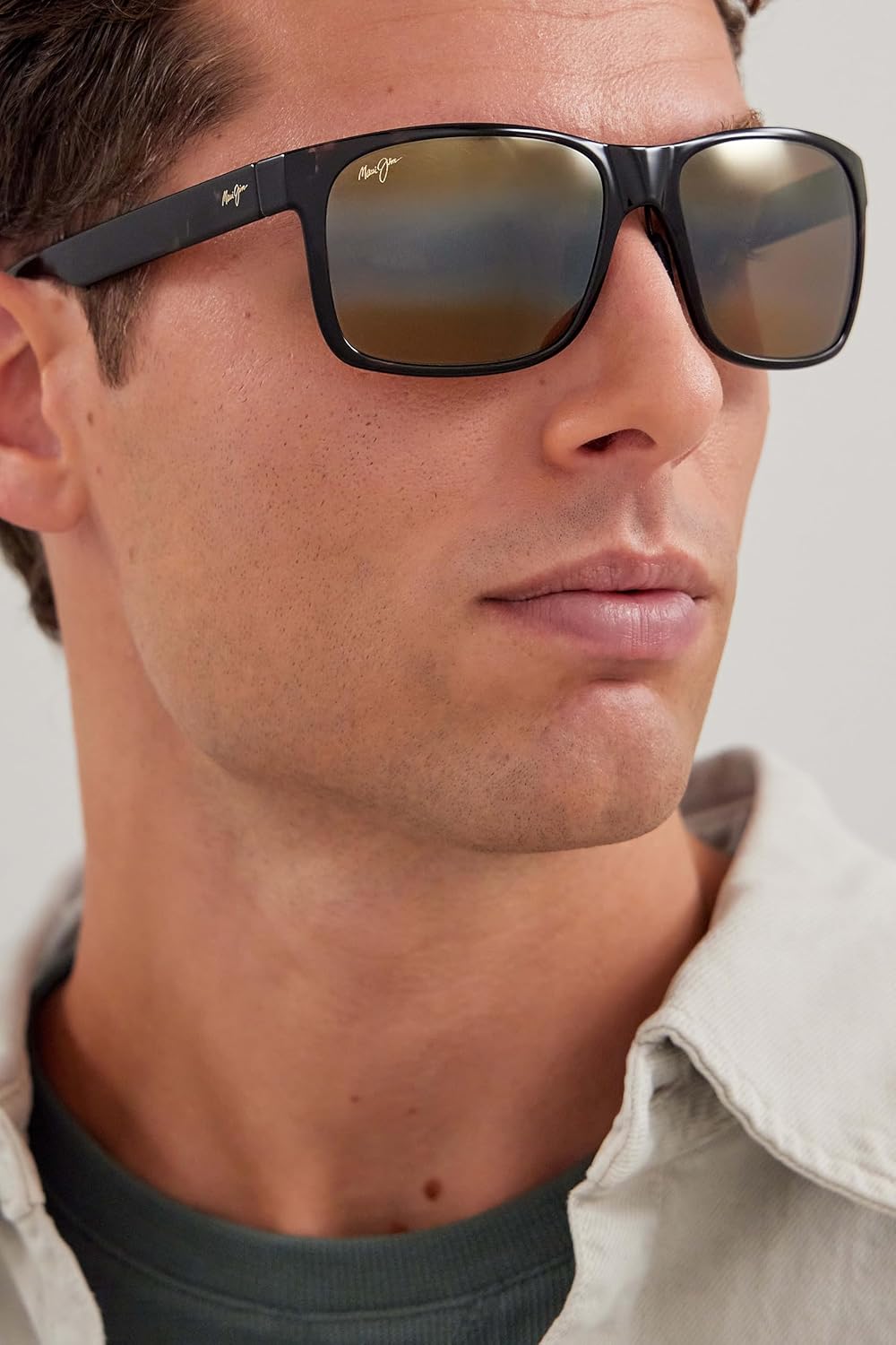 Maui Jim Polarized Men's and Women's Red Sands Rectangular Sunglasses - Image 3