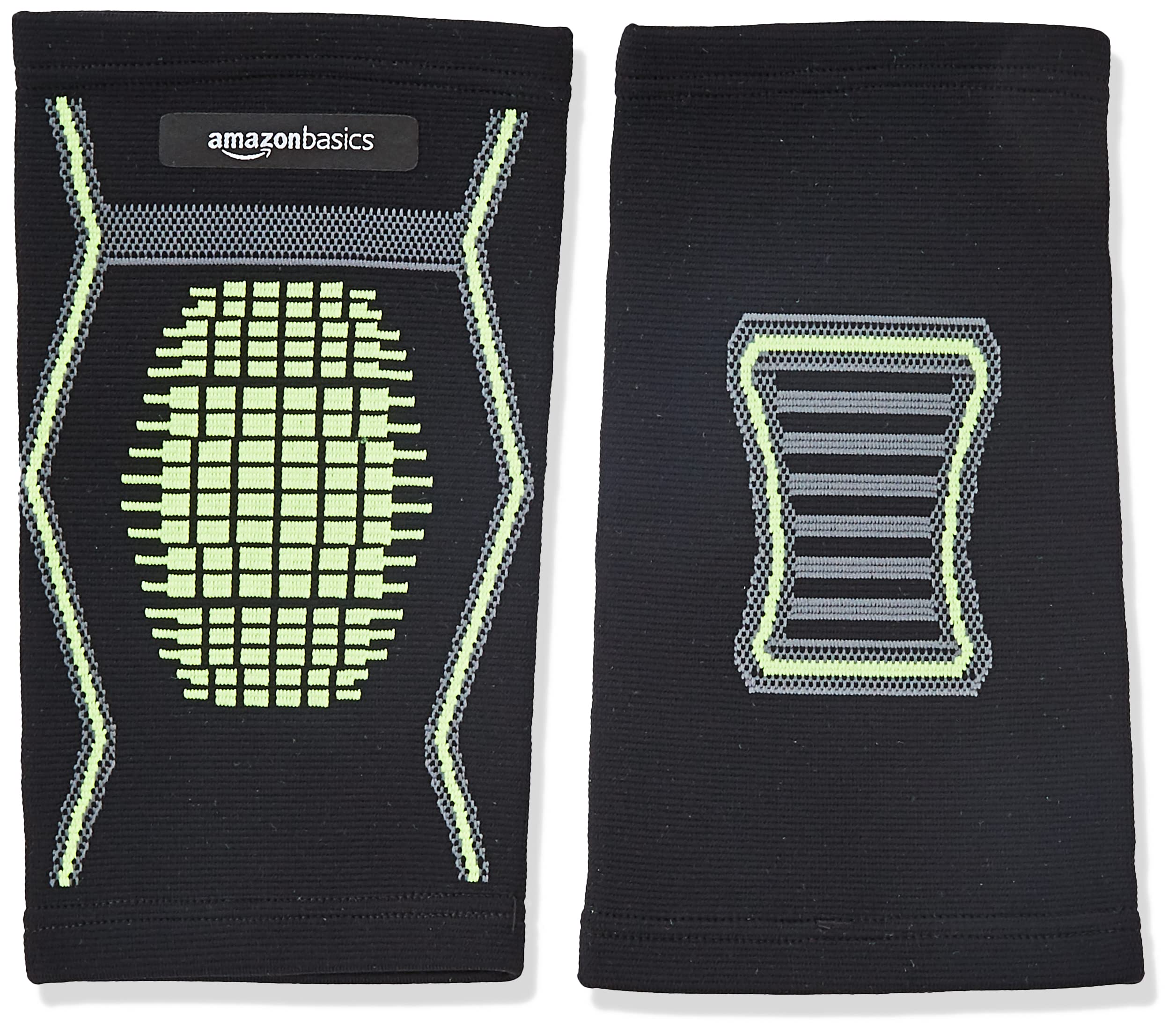 AmazonBasics Nylon Knee Support, Set of 2 (S,M,L,XL)