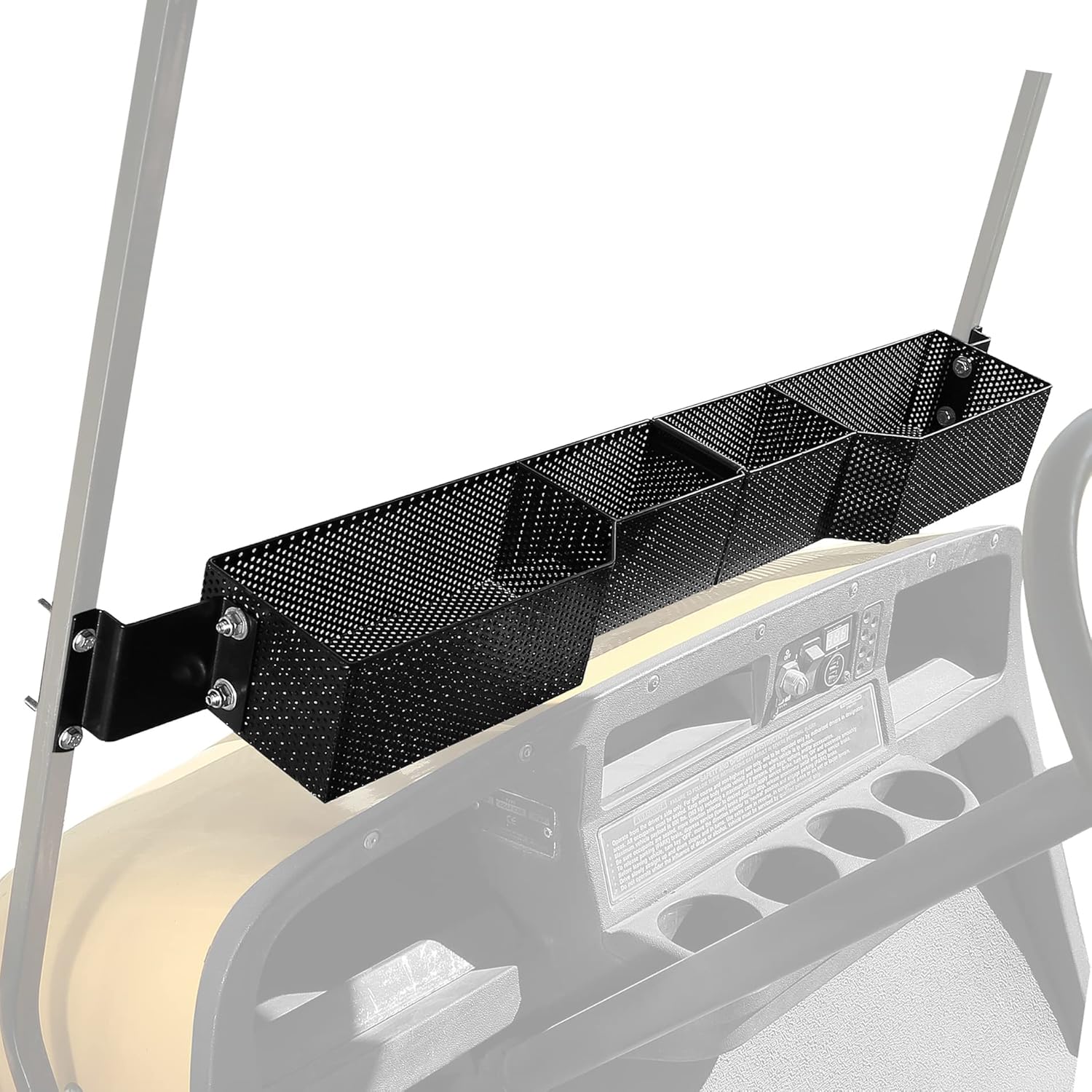10L0L Golf Cart Front Inner Basket for EZGO TXT & RXV, Dash Storage Box Metal Mesh