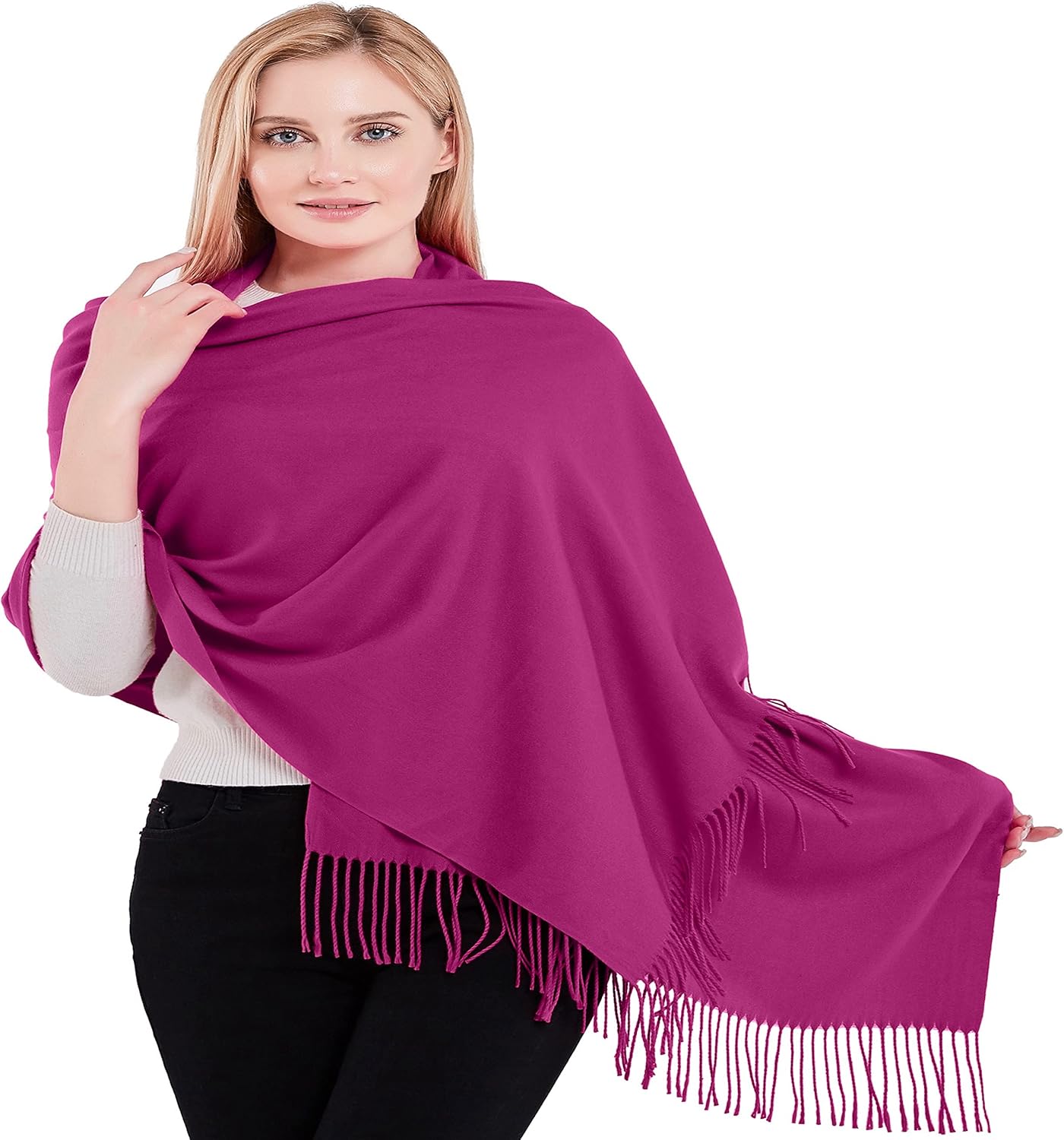 CJ Apparel 100% Cashmere Shawl Pashmina Scarf Wrap Stole Head Wrap Gift Hand Made in Nepal New