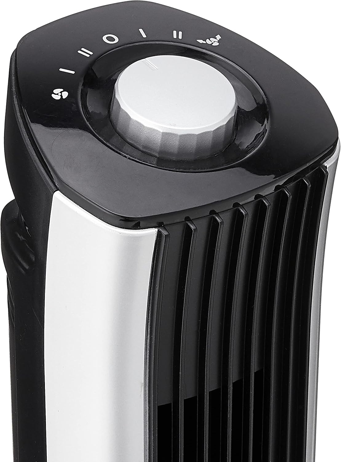 Close-up of Toyomi TW 66 Mini Desk Tower Fan control knob