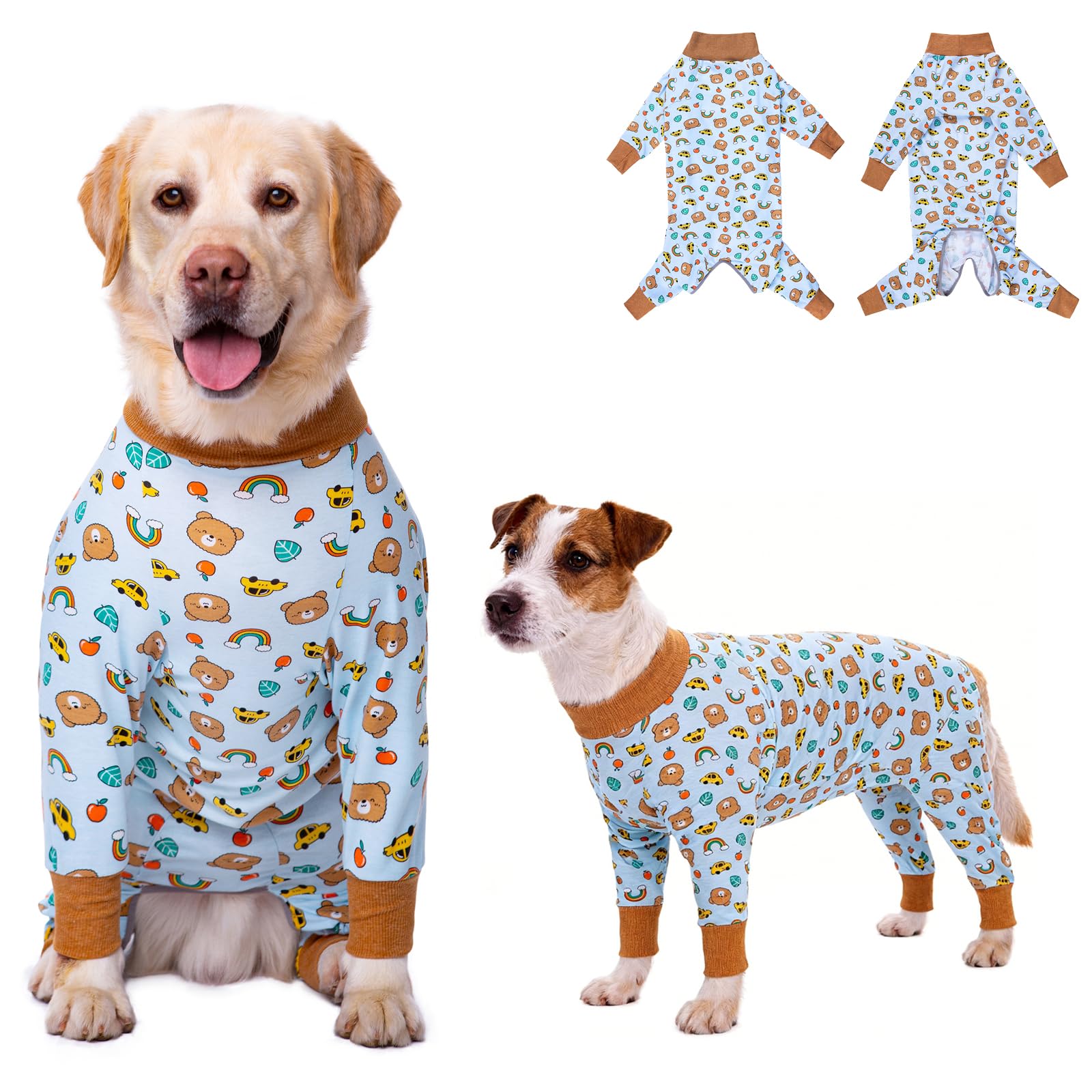 Yeapeeto Dog Recovery Suit After Surgery Female Male, Medium Large Dog Neuter Shirt Cone Alternatives Prevent Licking Surgical Onesies (Bear, XL) â image 1