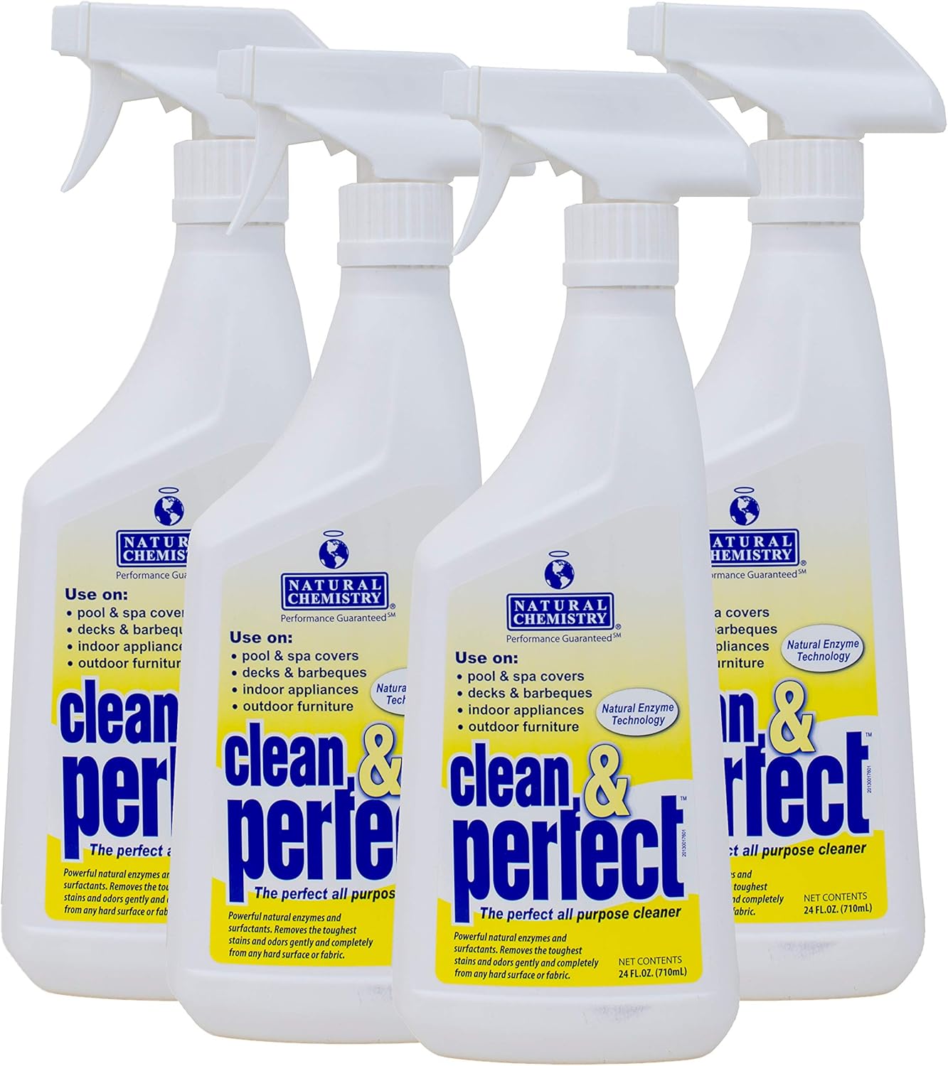Natural Chemistry Clean & Perfect, 22 oz, Pack of 12, Powerful All Purpose Cleaner, Naturally Based SMARTZyme Technology and Surfactants, Versatile Cleaner