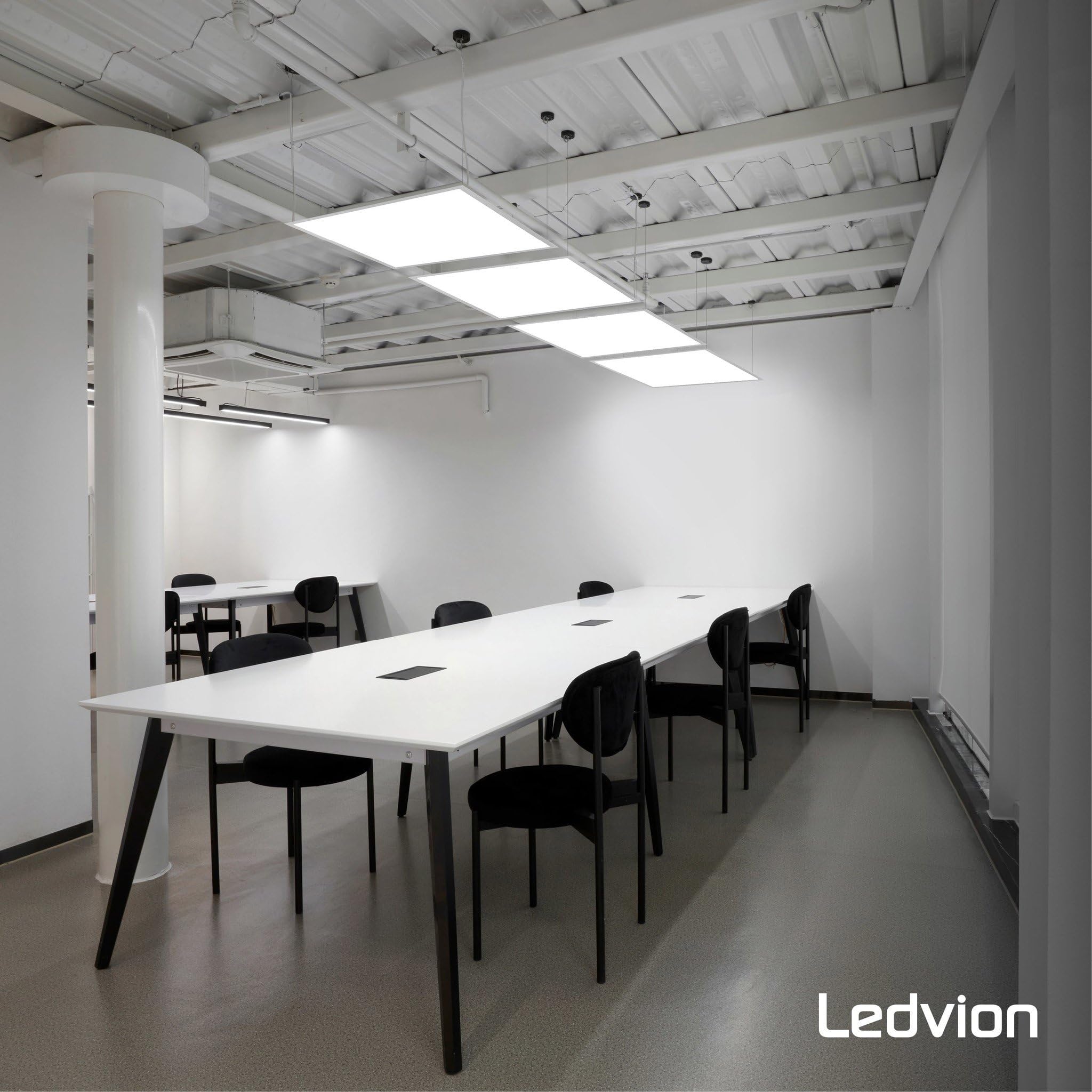 Ledvion - Pannello LED Dimmerabile, 60x60, 36W, 4000K, 4000 Lumen, Apparecchio da Incasso per Soffitto a Griglia, Inclusi driver LED e connettore rapido