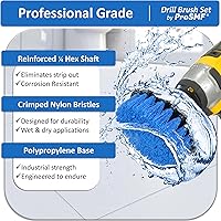 Vista 2 de Juego de accesorios para cepillos de taladro, cepillo para taladro, cepillo de taladro, limpiador eléctrico, marino, barco, revestimiento