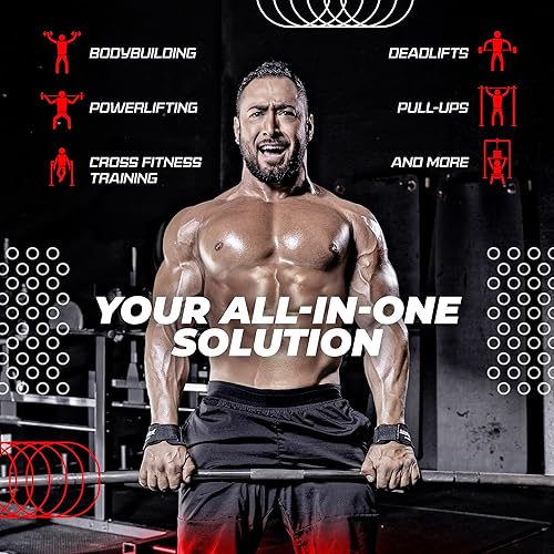 Miniatura 4 de JerkFit Death Grips - Correas de elevación de alta calidad, correas de goma de PVC de grado para neumáticos de automóvil, para encogimientos de