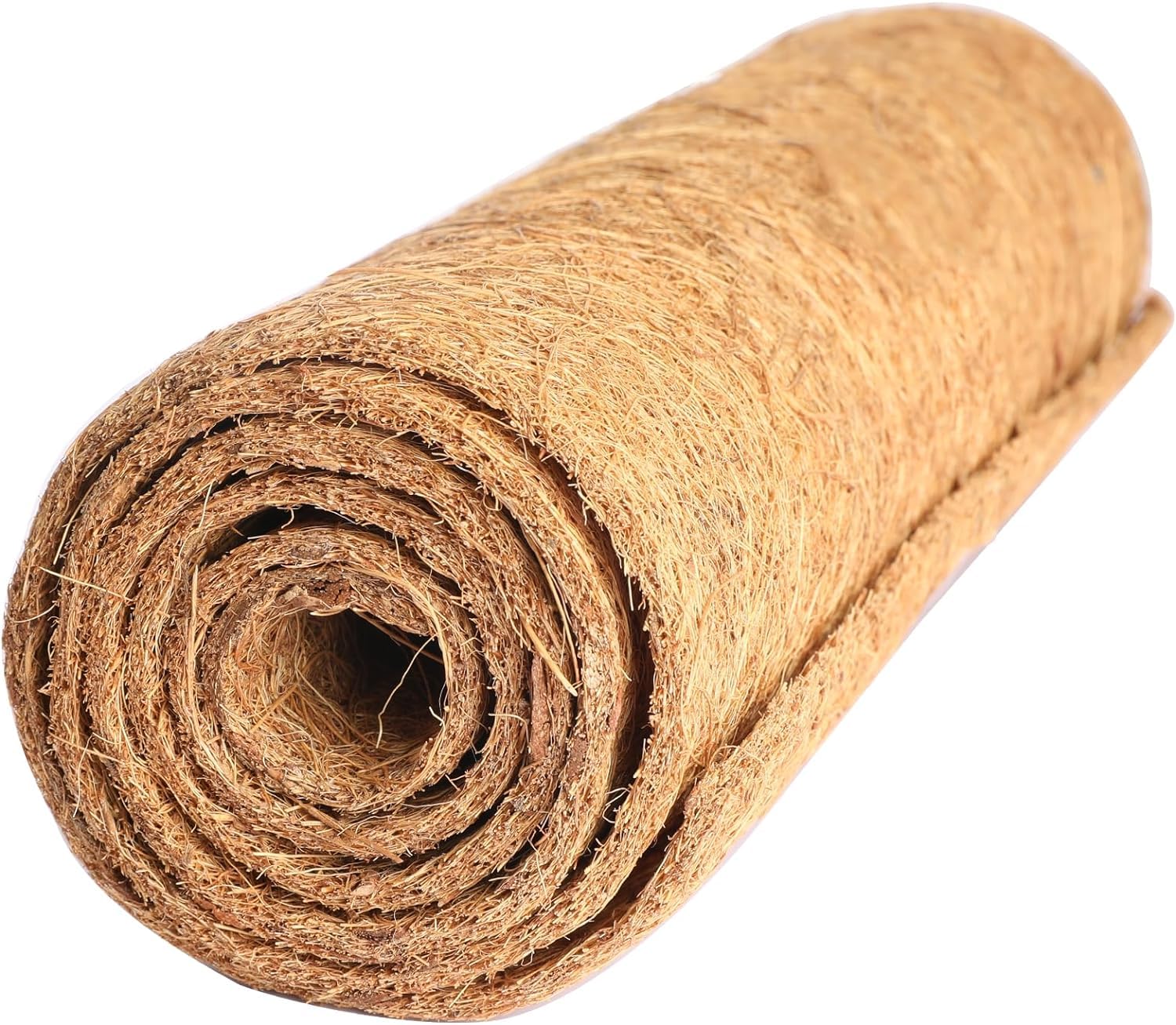 Rouleau de revêtement en fibre de coco 40,6 x 203,2 cm, tapis de sol en fibre de coco pour jardinières, tapis de sol pour reptile, nichoir de poulet, tapis de nidification pour tortue, feuille