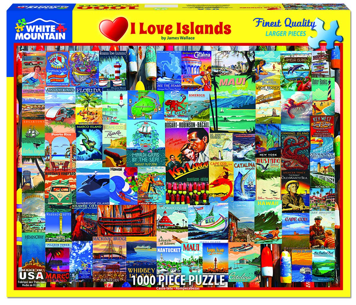 Buy White Mountain Puzzles I Love Islands 1000 Piece Jigsaw Puzzle
