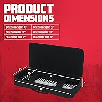 Vista 48 de Bolsa acolchada Gator Cases para teclados de 49 notas; (GKB-49)