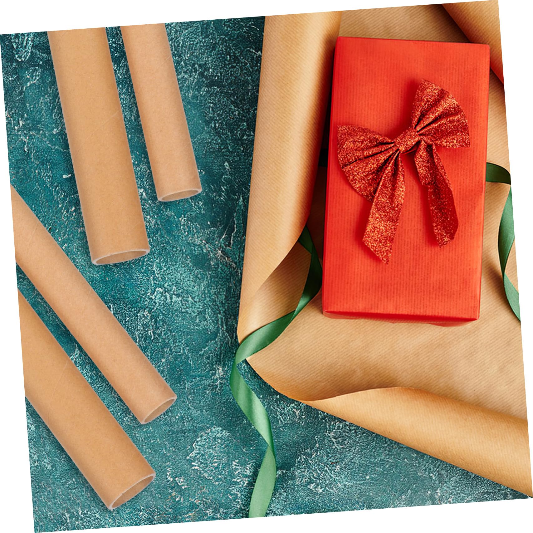 UPKOCH 20pièces Tubes Expédition Ronds Papier Kraft pour Organisation et Rangement de Petits Objets