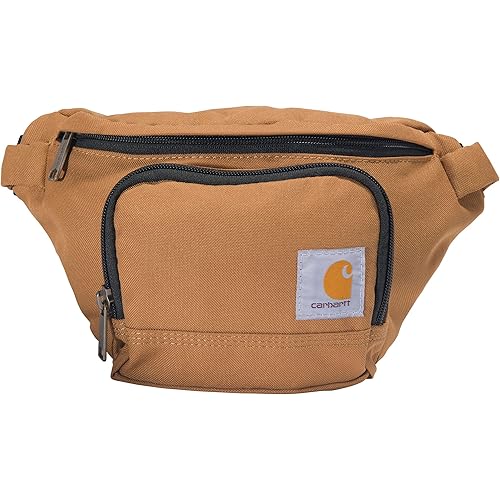 Carhartt Adjustable Waist Pack, Durable, Water-Resistant Hip Pack, Classic Waist Pack, Carhartt Brown