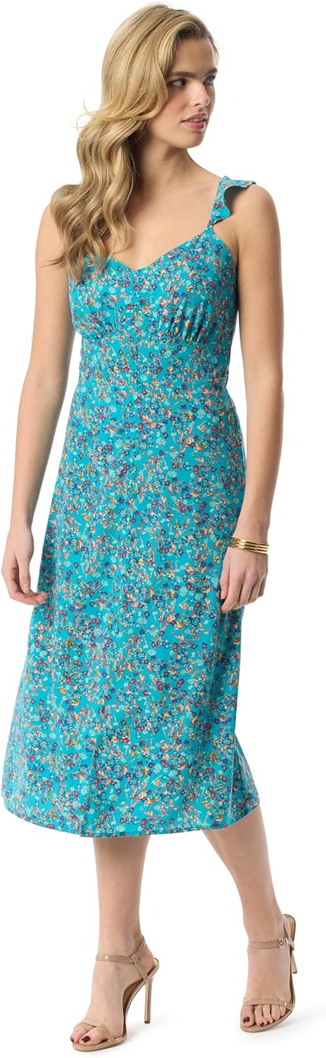 Jessica Simpson Womens Sahira Fitted Maxi Dress with Front Slit Standard - Image 2