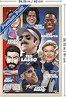 Vista 56 de Trends International Ted Lasso - Character Grid Wall Poster, 22.4L x 14.7W, Black Framed Version