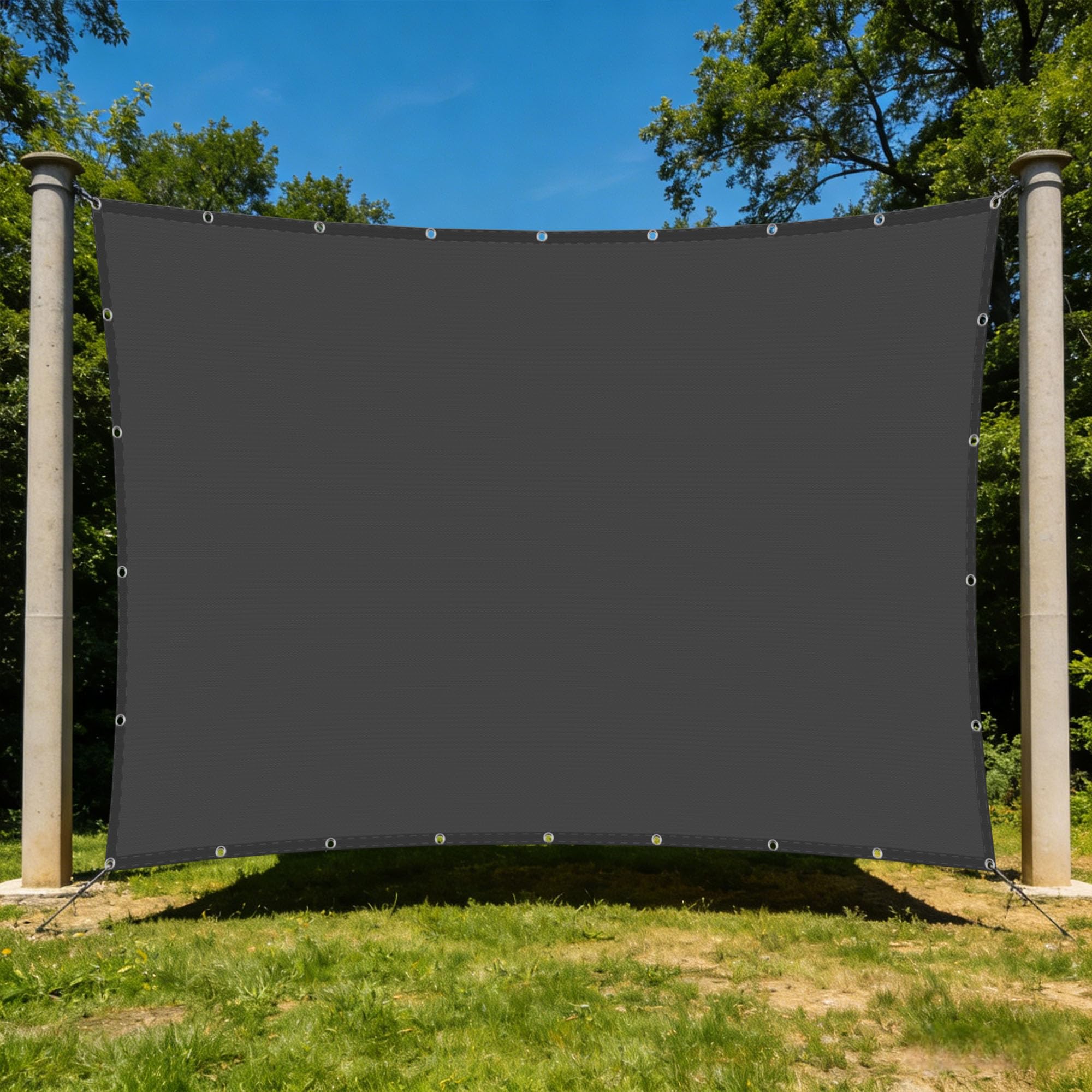 Voiles ombrages rectangulaires imperméables 1.2x5m bâche protection extérieur