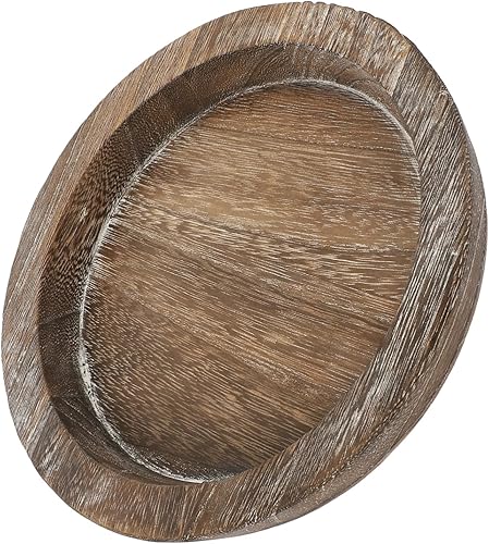 Artibetter Bandeja de vela Portavelas Bandeja de servir Bandeja para portavelas Decoración rústica Velas redondas Bandejas de madera Bandeja de