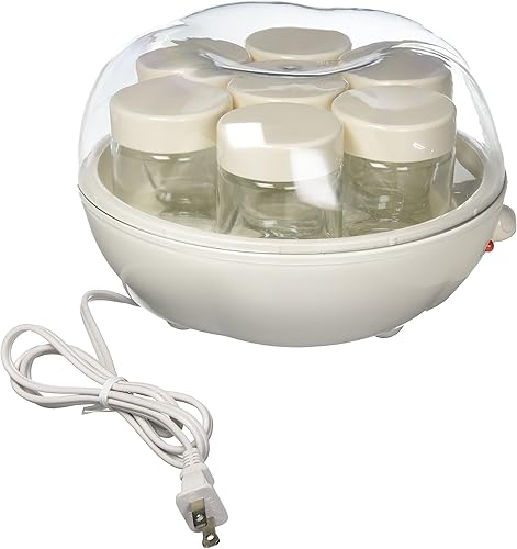 Miniatura 16 de Euro Cuisine YM80 Máquina eléctrica para hacer yogurt - Promueve la salud intestinal con yogur casero rico en probióticos - Incubadora de yogur