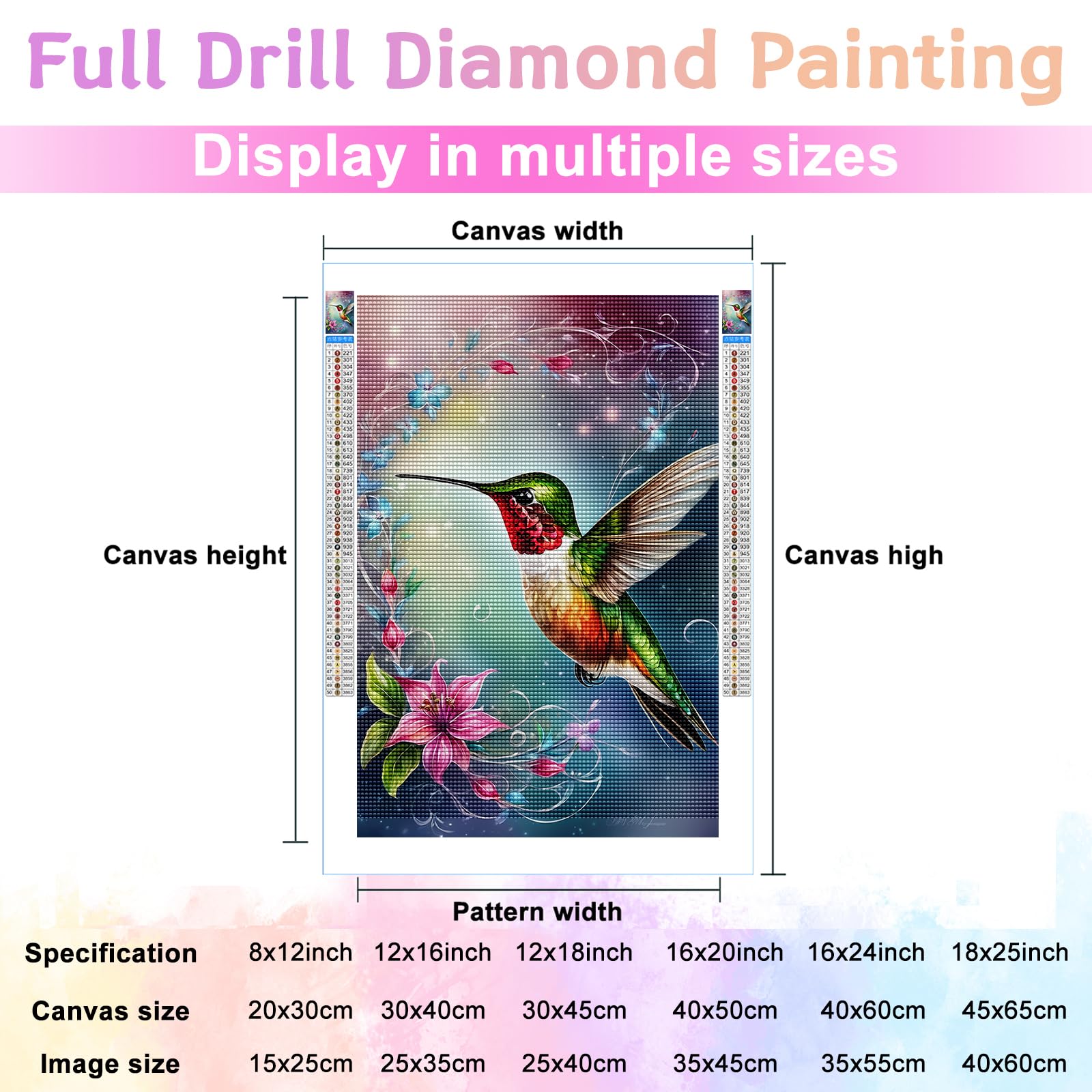 Kit De Pintura De Diamantes 5D Cielo Estrellado - Lienzo 30x40 Cm, Completo, Ideal Para Adultos Principiantes