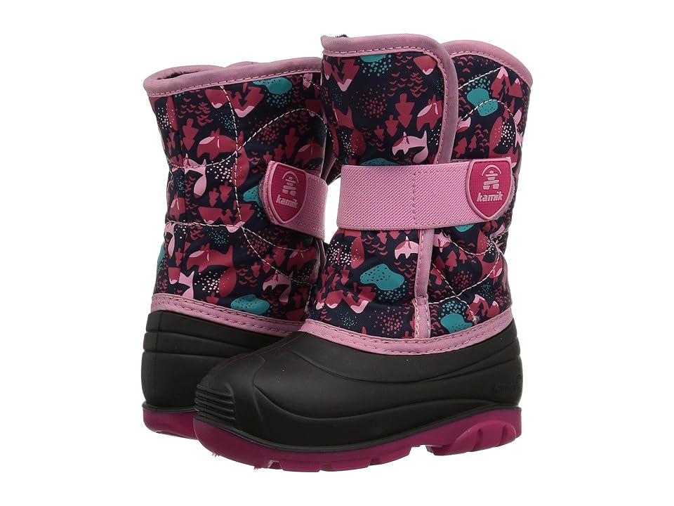 

Kamik Kids Snowbug 4 (Toddler) (Navy/Pink) Girls Shoes