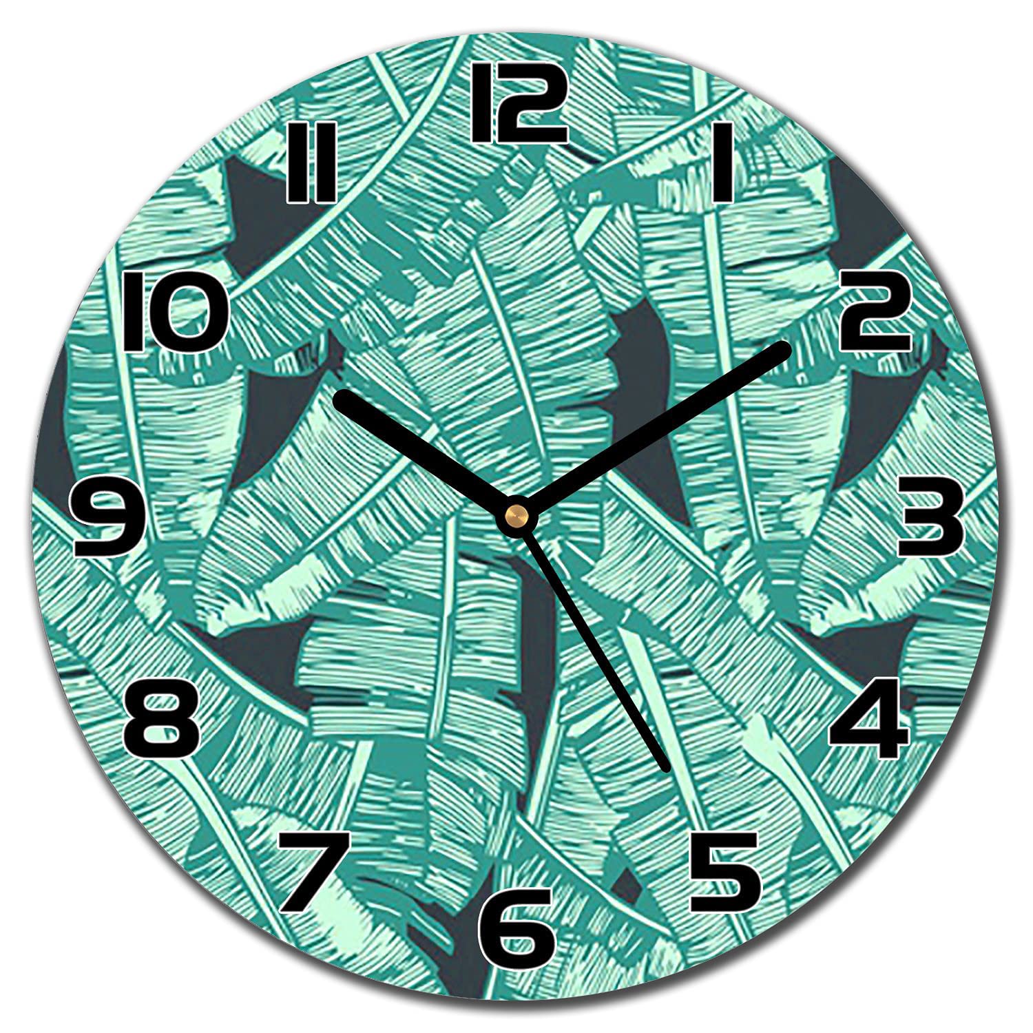 Horloge silencieuse en verre Coloray pour salon contemporain